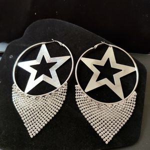Sassy Star hoop earrings